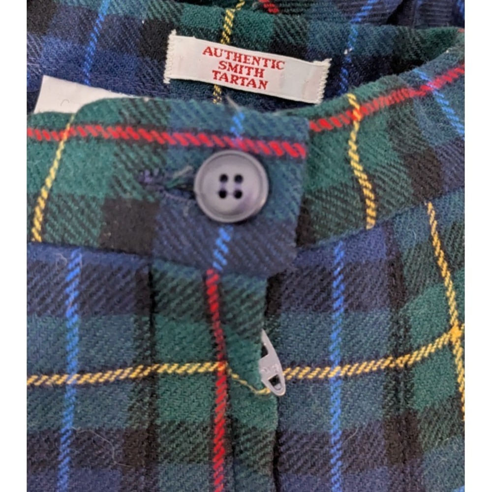 Vintage Pendleton Smith Tartan Plaid Pleated Skirt Dark Academia Preppy 29x29 - Picture 7 of 7